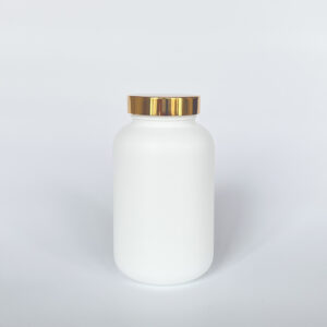 GH-500 亮金蓋 白色塑膠瓶 HDPE瓶 內含墊片 可選配感壓封口片 感壓墊片 壓敏墊片 感壓封口紙 自黏式封口紙 自黏式封口片